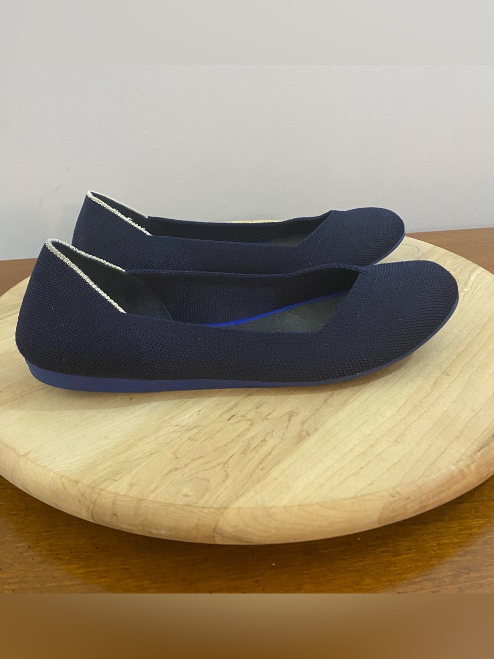 Rothy's The Flat Maritime Navy Blue Round Toe Ballet Flats Women's 7 Minimalist